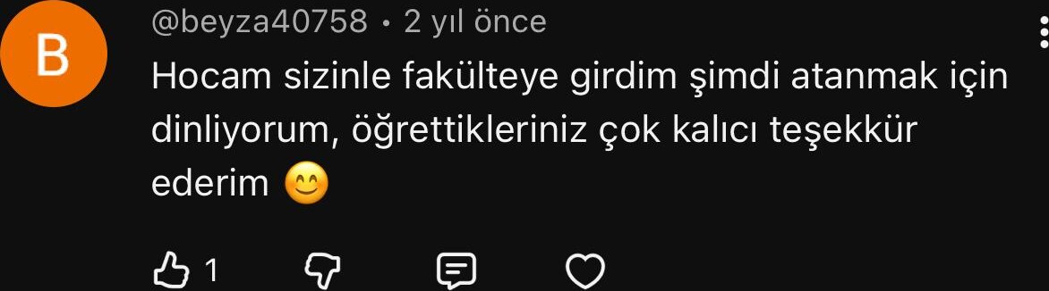 Öğrenci yorumu 20